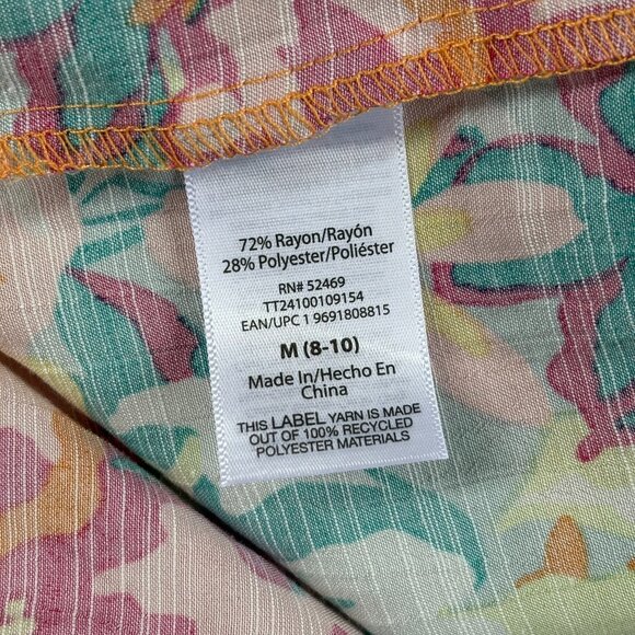 Time and Tru Floral V-Neck Midi Dress: NWT - Picture 5 of 7